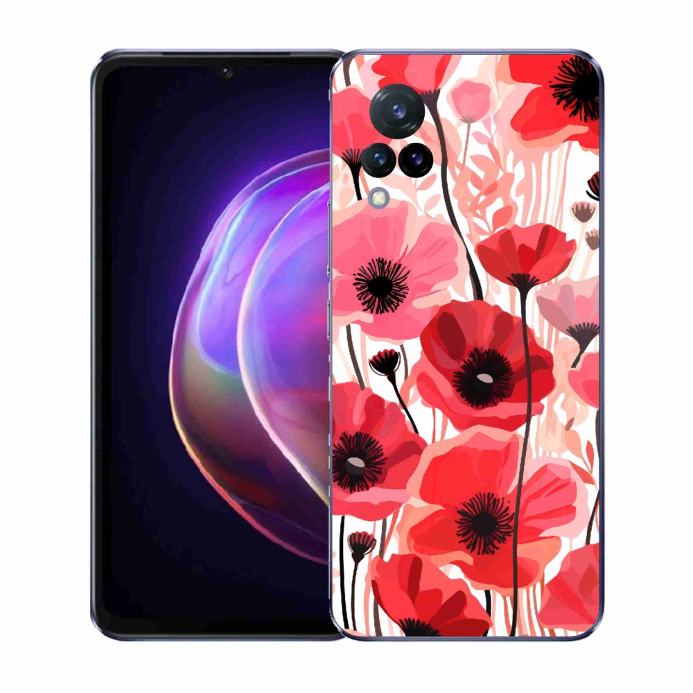 Gelový kryt mmCase na Vivo V21 4G/5G - vlčí mák 1