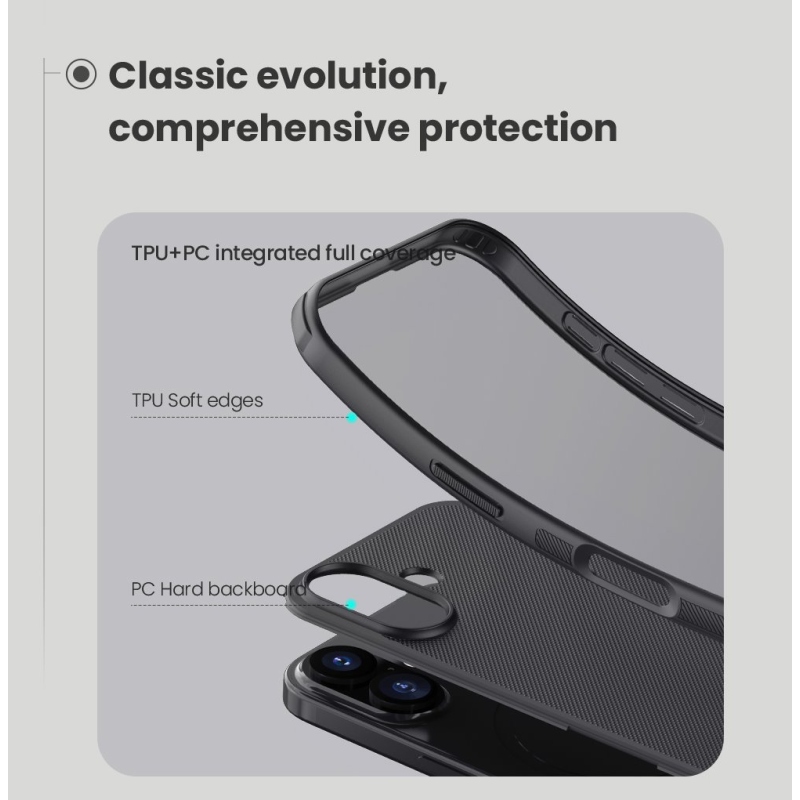 Nillkin Super Frosted PRO Zadní Kryt pro Apple iPhone 17 Black