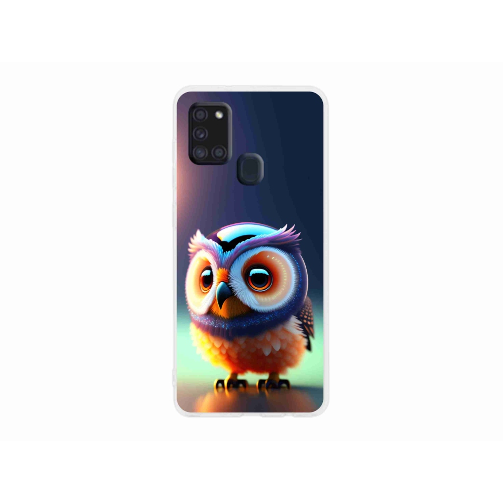 Gelový kryt mmCase na Samsung Galaxy A21s - sovička