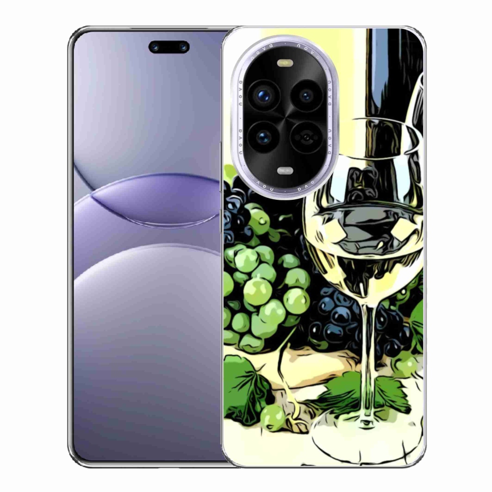 Gelový kryt mmCase na Huawei Nova 13 Pro 5G - sklenka vína