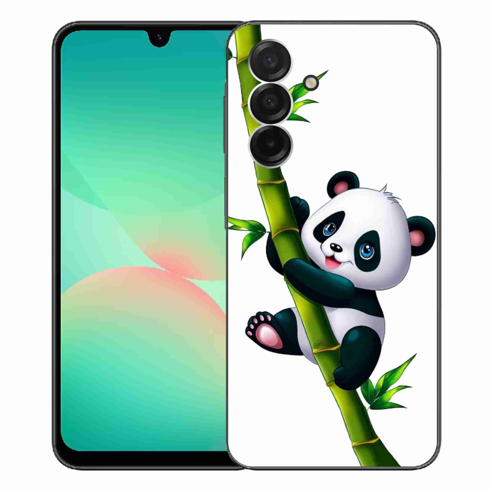 Gelový kryt mmCase na Samsung Galaxy A26 5G - panda na bambusu