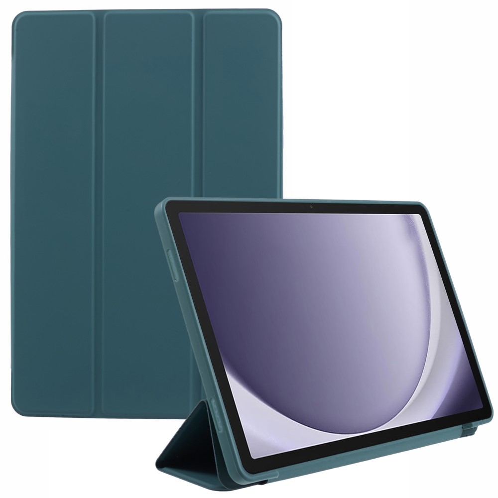 Cover zavírací pouzdro na Samsung Galaxy Tab A9+ - tmavězelené