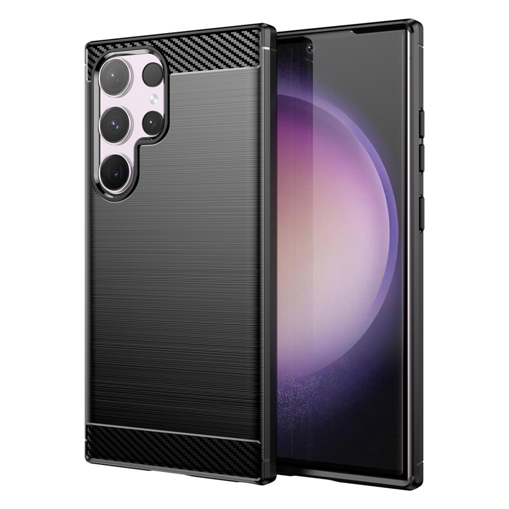 Carbon odolný gelový obal na Samsung Galaxy S24 Ultra - černý
