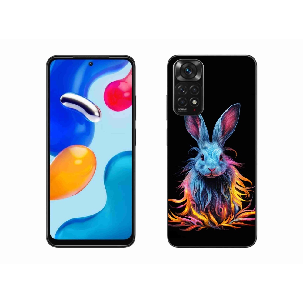 Gelový kryt mmCase na Xiaomi Redmi Note 11S 4G - abstraktní zajíc