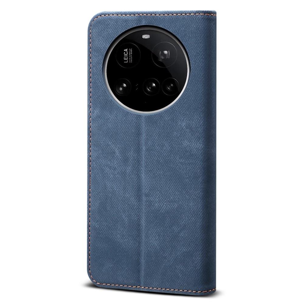 Jeanse knížkové pouzdro na Xiaomi 15 Ultra - modré