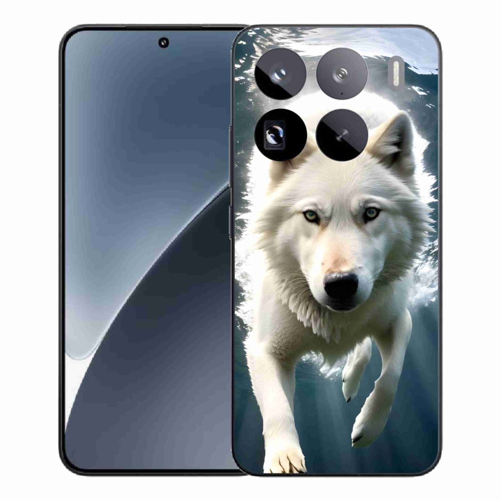 Gelový kryt mmCase na Xiaomi 15 Pro - bílý vlk