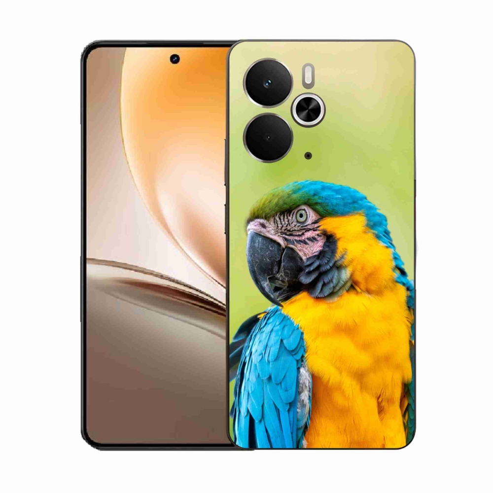 Gelový kryt mmCase na Realme 14 5G - papoušek ara 2