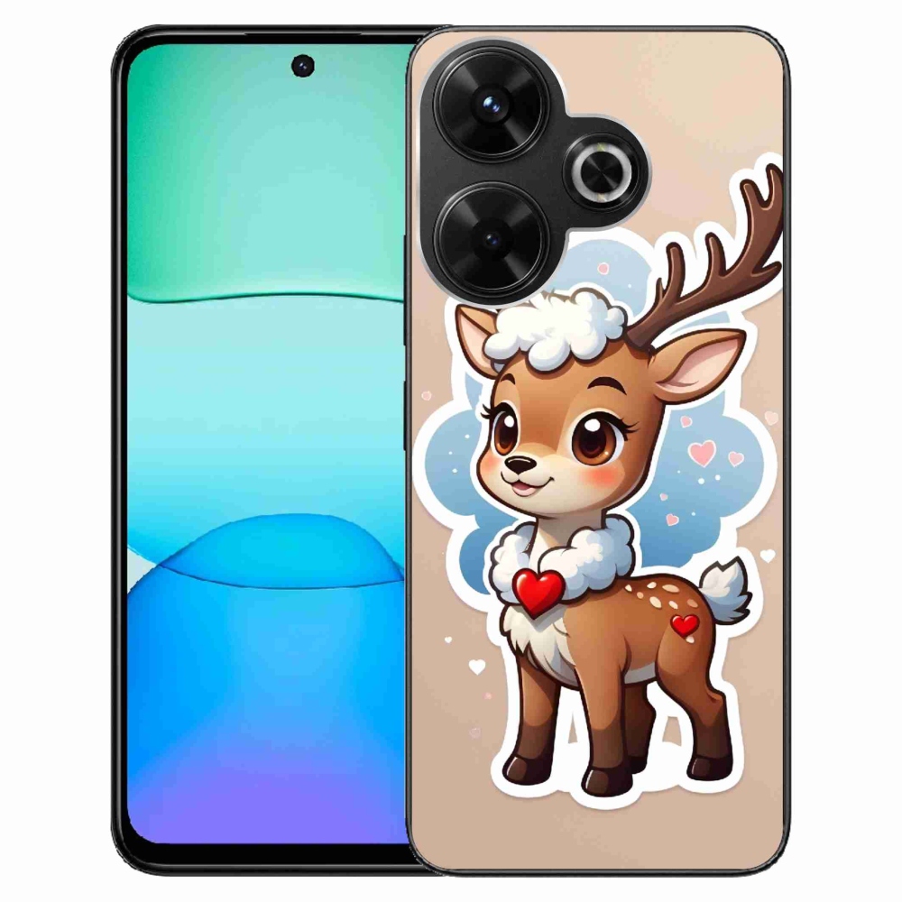 Gelový kryt mmCase na Xiaomi Redmi 13 4G/Poco M6 4G - kreslený sob