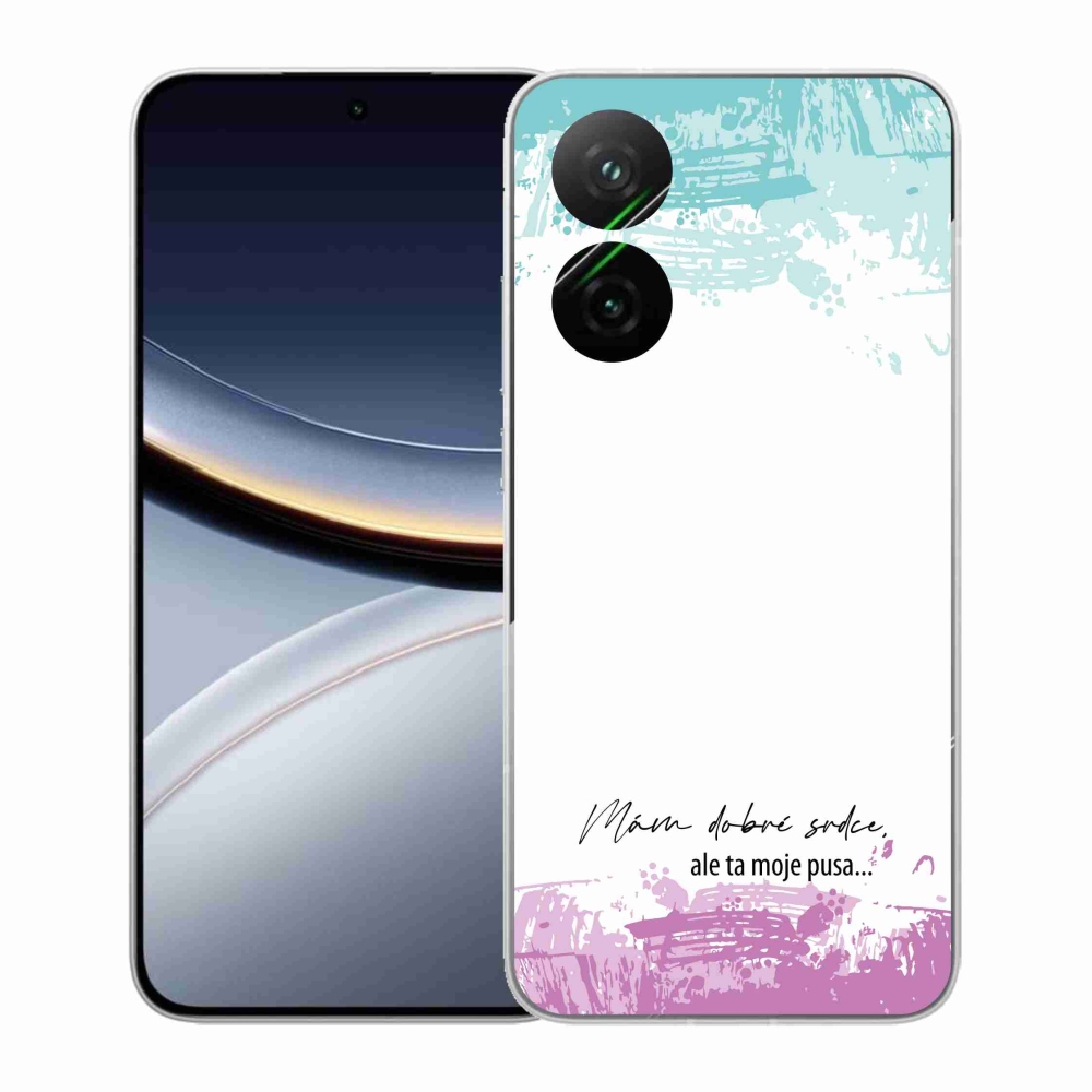 Gelový kryt mmCase na Xiaomi Poco F7 5G - vtipný text 3 bílé pozadí