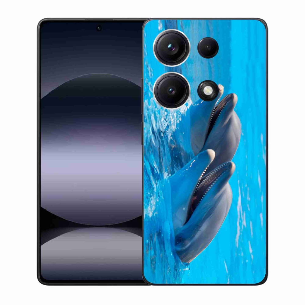 Gelový kryt mmCase na Xiaomi Redmi Note 14S - delfíni