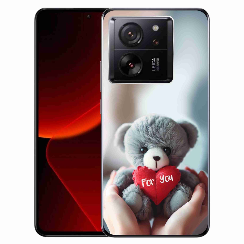 Gelový kryt mmCase na Xiaomi 13T/13T Pro - medvídek pro zamilované