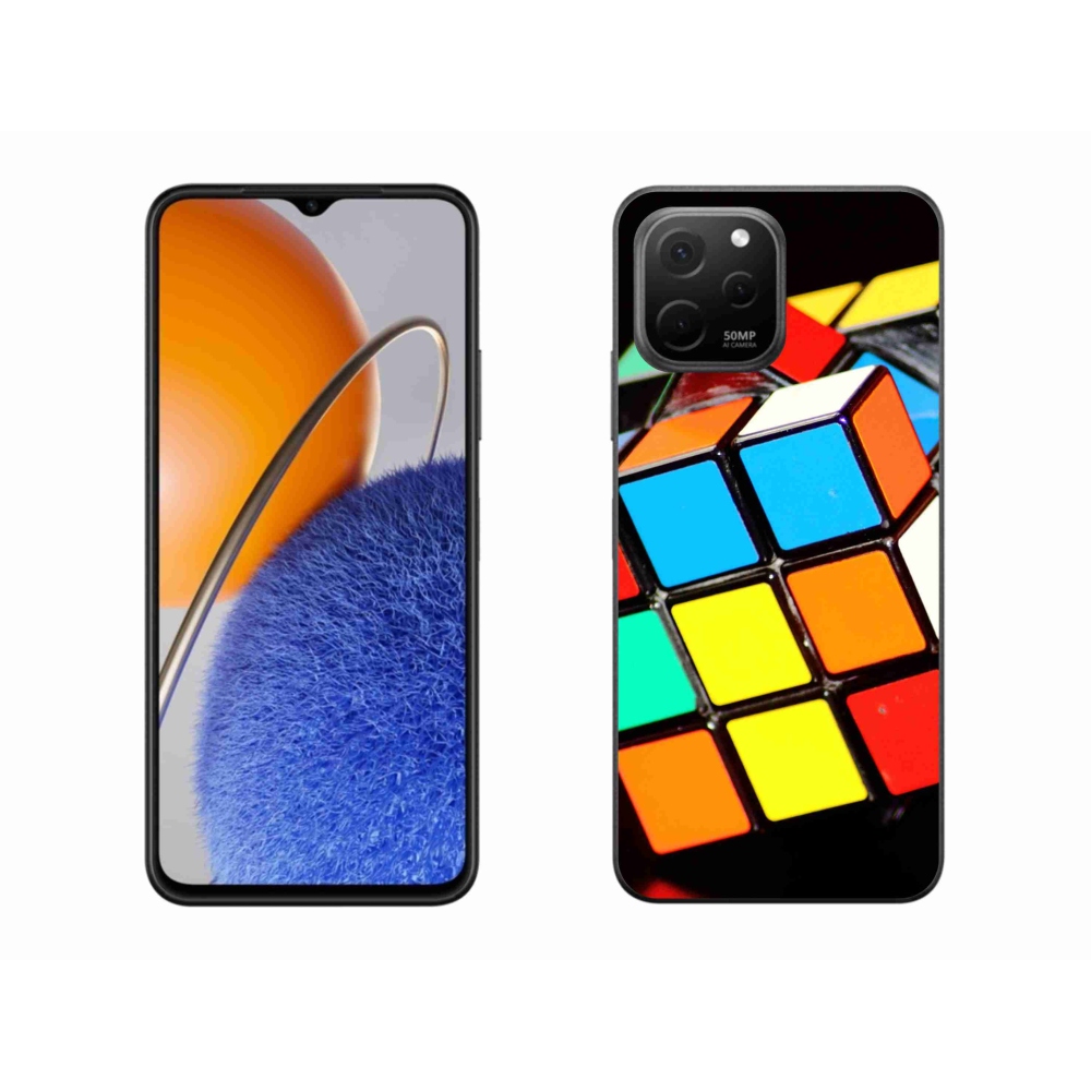 Gelový obal mmCase na Huawei Nova Y61 - rubikova kostka