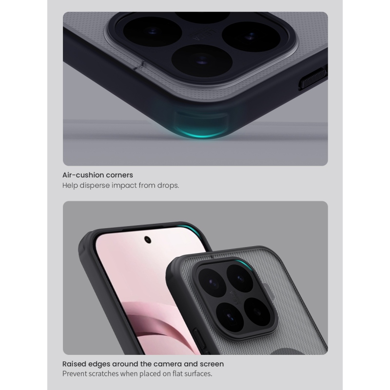 Nillkin Super Frosted PRO Magnetic Zadní Kryt pro Xiaomi 17T Transparent Black