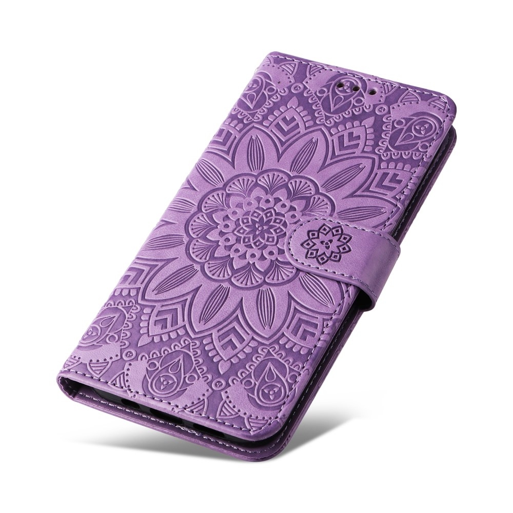 Sunflower knížkové pouzdro na Xiaomi Poco C65/Redmi 13C - fialové