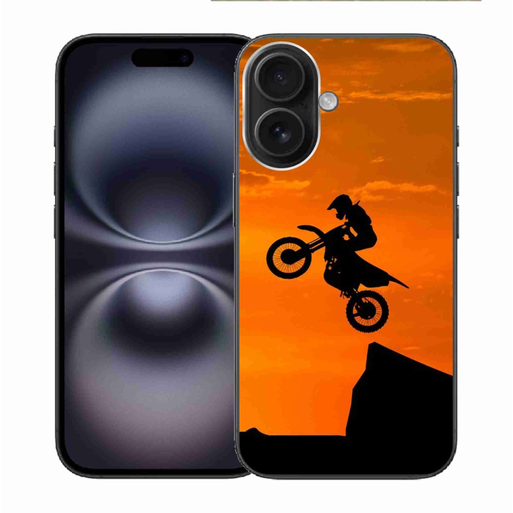 Gelový kryt mmCase na iPhone 16 - motocross