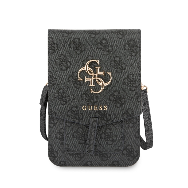 Guess PU 4G Metal Logo Taška na Telefon Grey