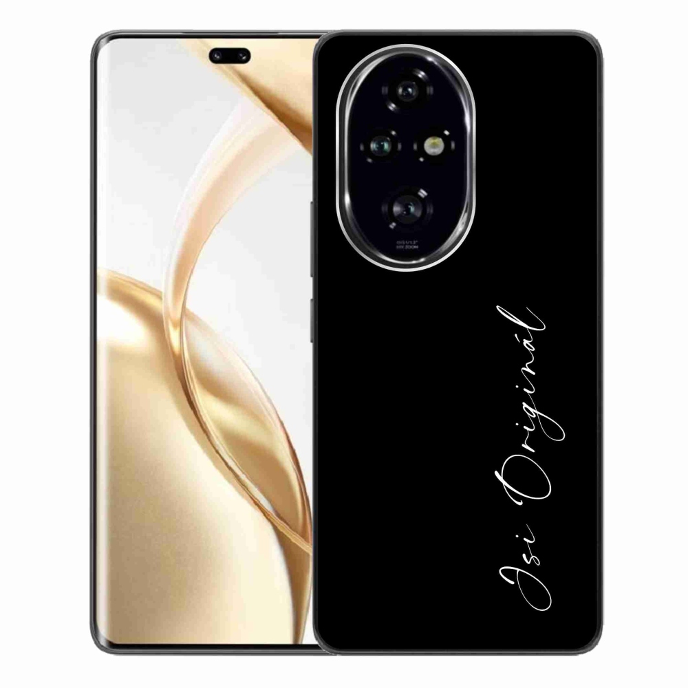 Gelový kryt mmCase na Honor 200 Pro 5G - jsi originál černé pozadí