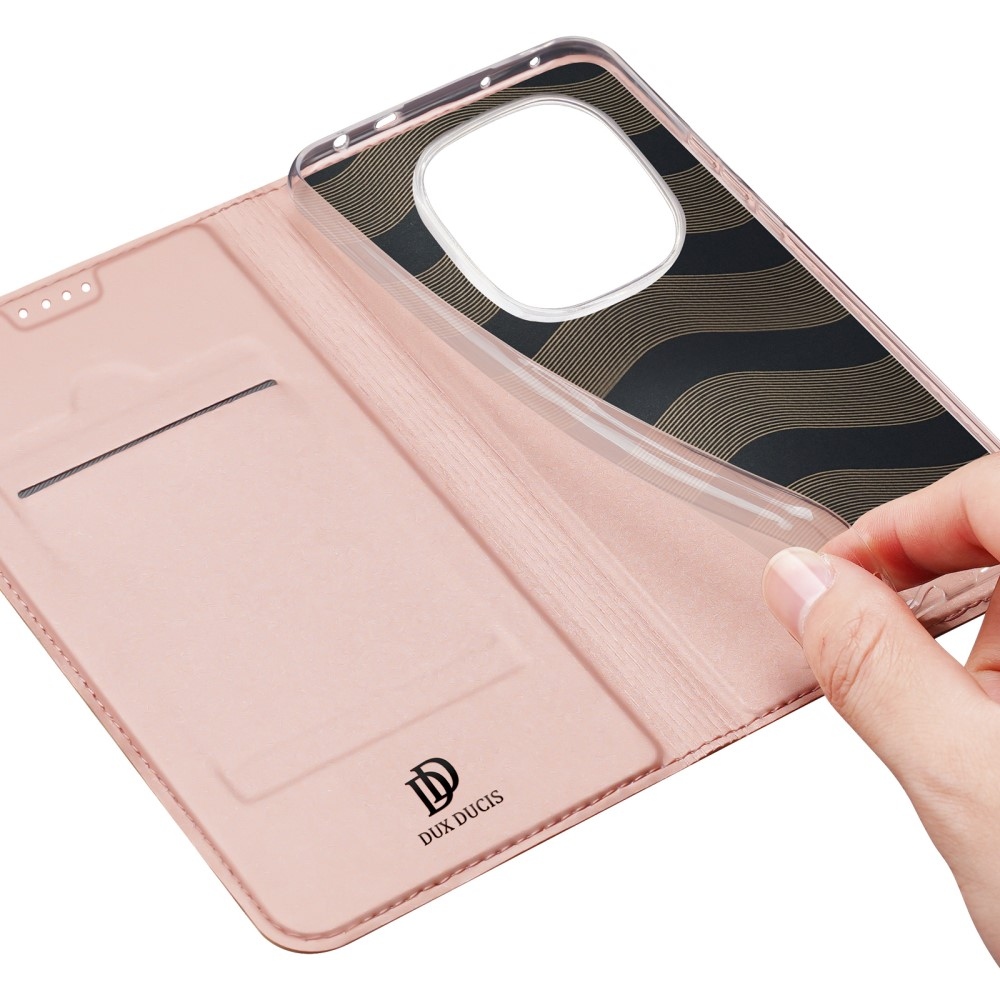 DUX knížkové pouzdro na Xiaomi Redmi Note 14 Pro - růžovozlaté