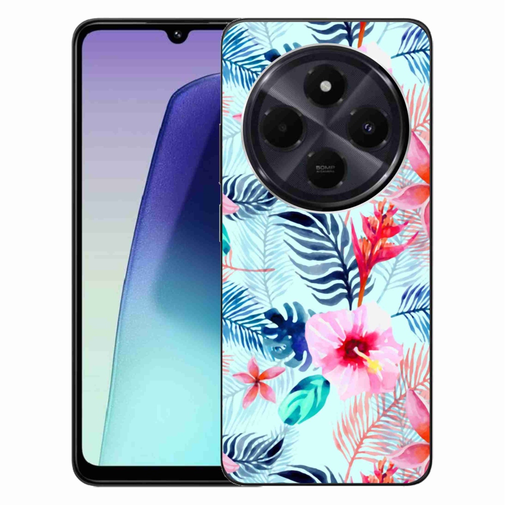 Gelový kryt mmCase na Xiaomi Redmi 14C/Poco C75 - květiny