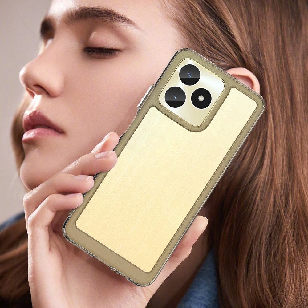 Gelový obal s pevnými zády na Realme C51/C53 - šedý