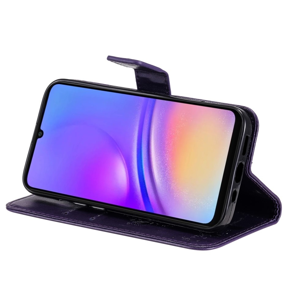 Trees knížkové pouzdro na Samsung Galaxy A06 4G - tmavěfialové