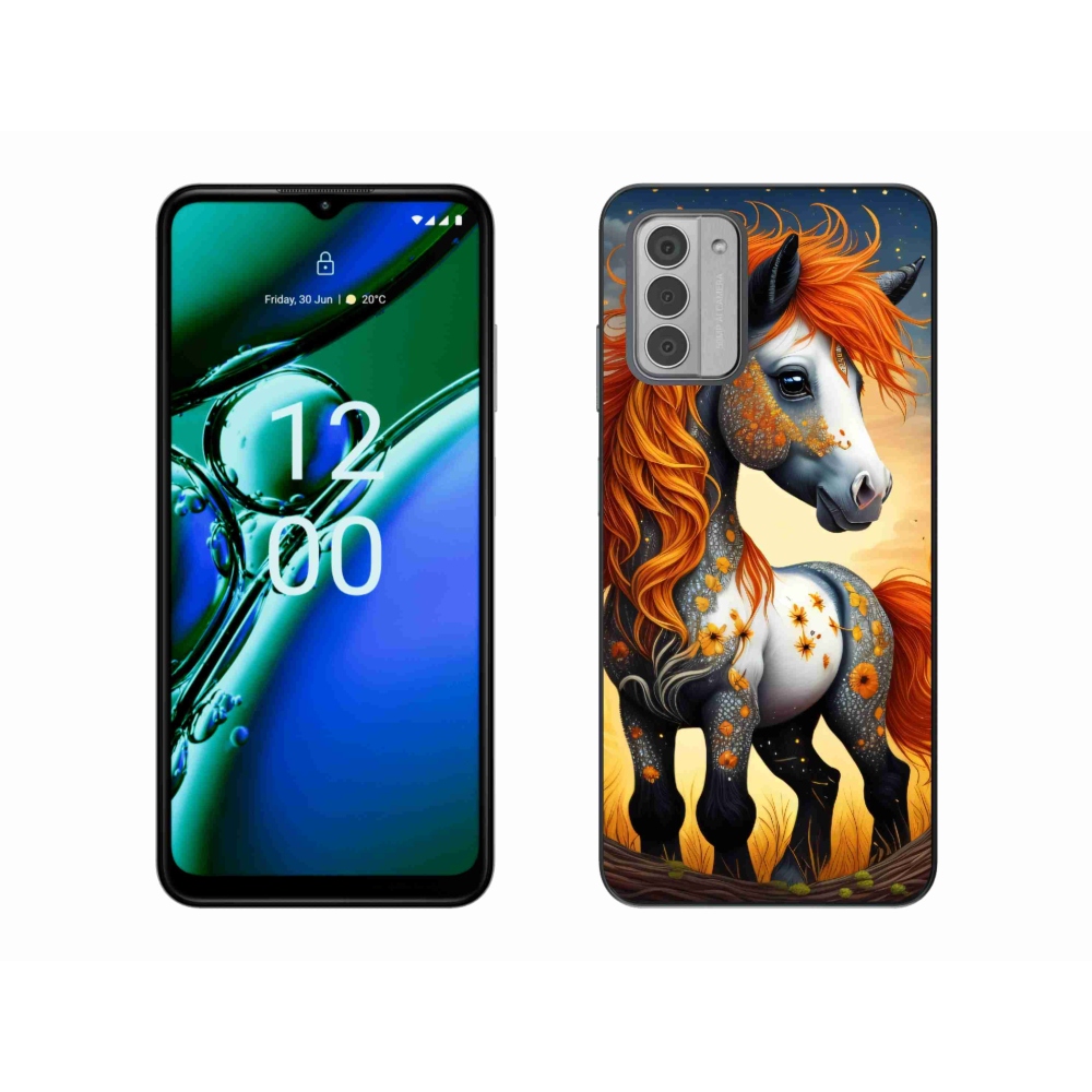 Gelový kryt mmCase na Nokia G42 - barevný poník
