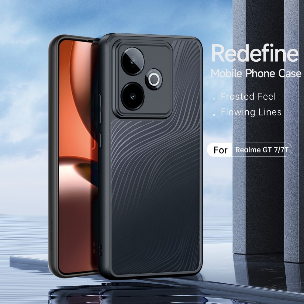 DUX Aimo gelový obal s pevnými zády na Realme GT 7 5G/GT 7T 5G - černý