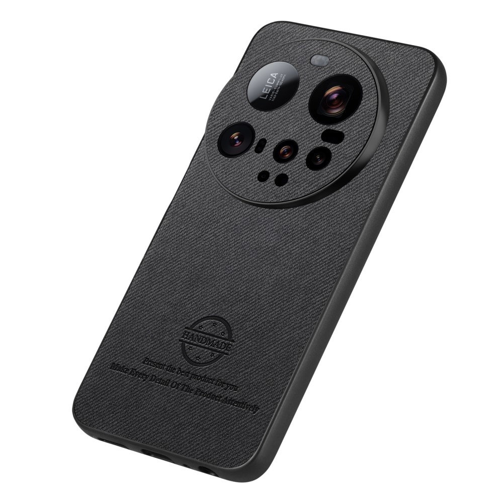 Crafted gelový obal s umělou kůží na Xiaomi 15 Ultra - černý