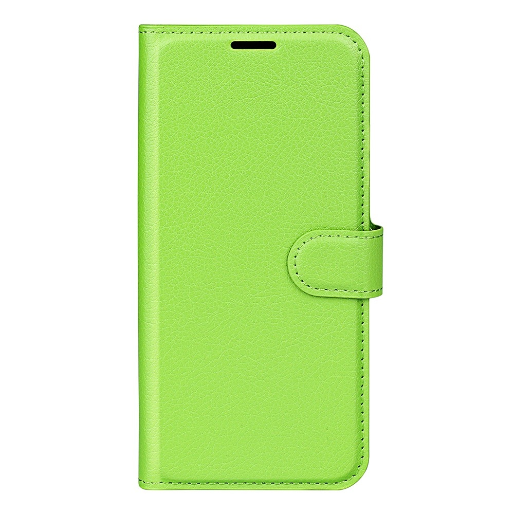 Litchi knížkové pouzdro na Xiaomi Redmi Note 14 5G - zelené