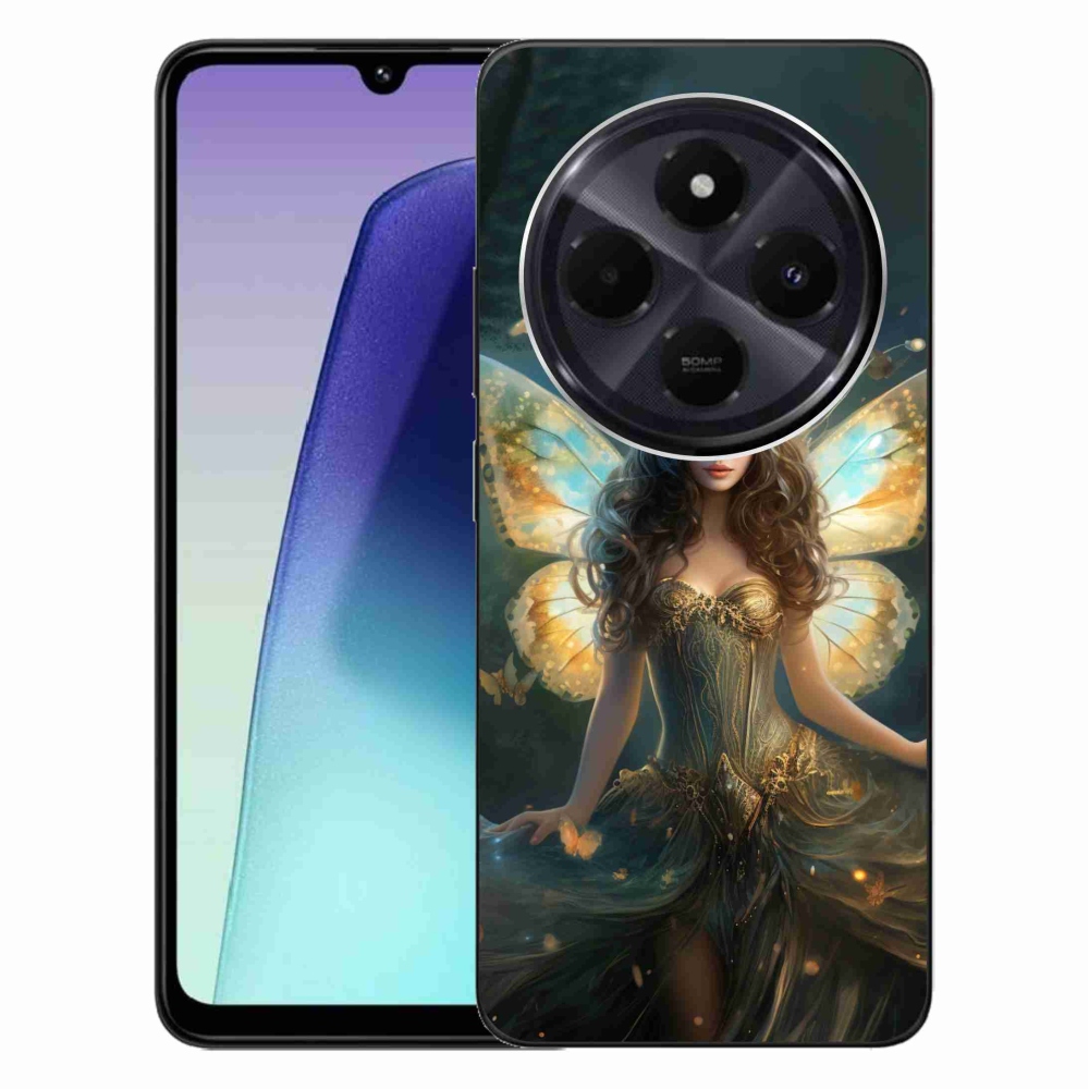 Gelový kryt mmCase na Xiaomi Redmi 14C/Poco C75 - motýlí žena