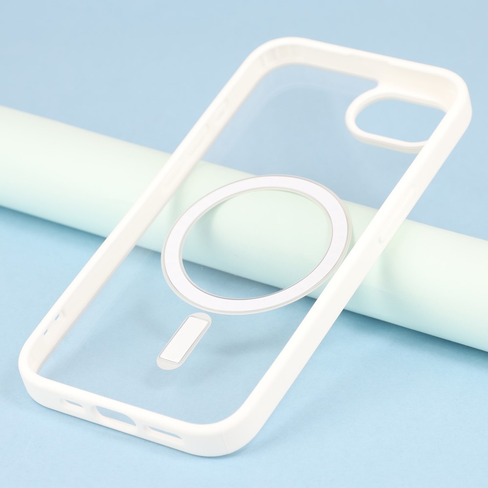 Matte gelový obal s podporou MagSafe na iPhone 16e - bílý