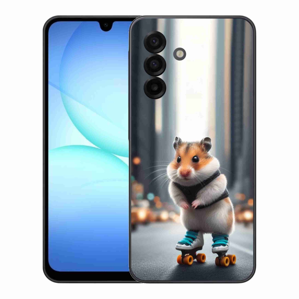 Gelový kryt mmCase na Samsung Galaxy A17 4G/5G - křeček na bruslích