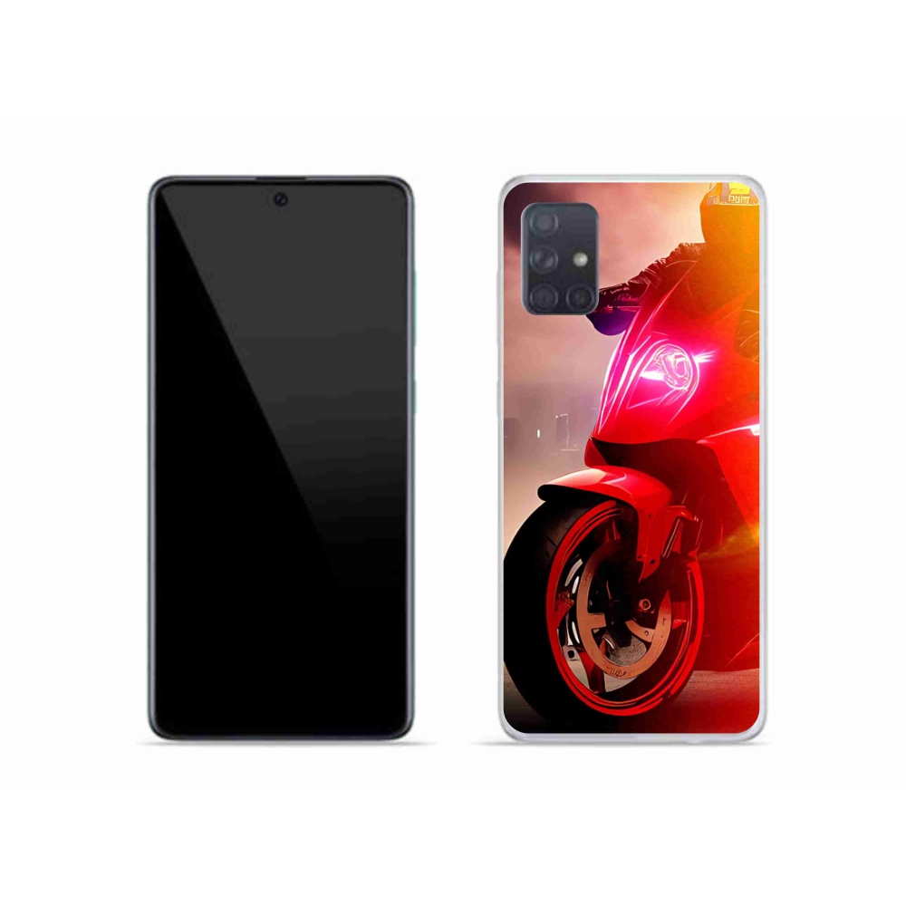 Gelový kryt mmCase na Samsung Galaxy A51 - motorka