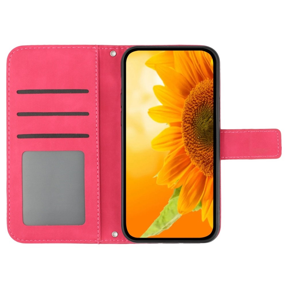 Sunflowers knížkové pouzdro na Xiaomi Redmi Note 14 Pro - rose