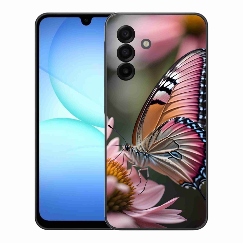 Gelový kryt mmCase na Samsung Galaxy A17 5G - barevný motýl