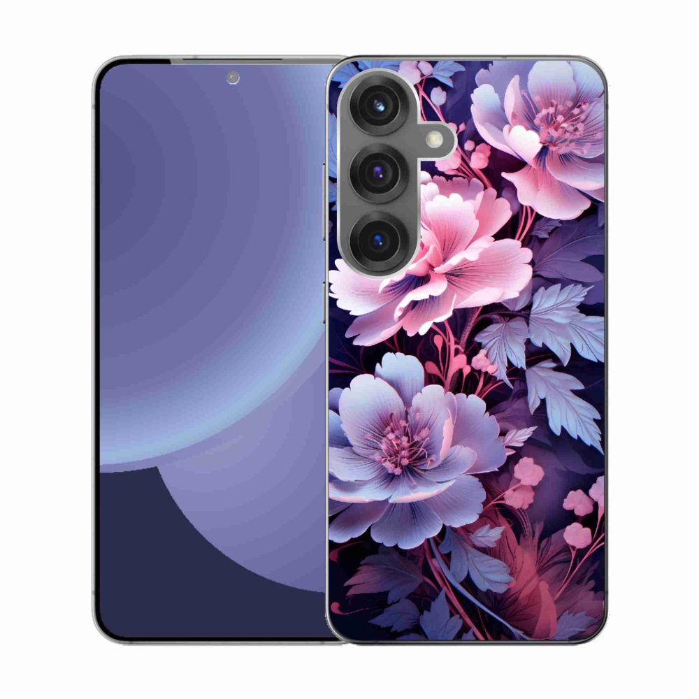 Gelový kryt mmCase na Samsung Galaxy S25 - květiny 11