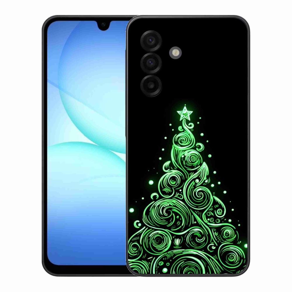 Gelový kryt mmCase na Samsung Galaxy A17 5G - neonový vánoční stromek 3