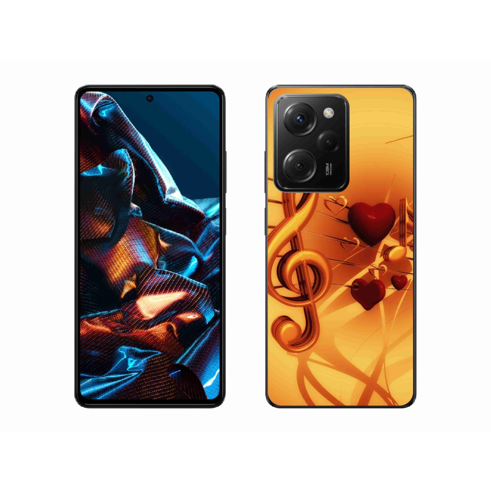 Gelový kryt mmCase na Xiaomi Poco X5 Pro 5G - noty