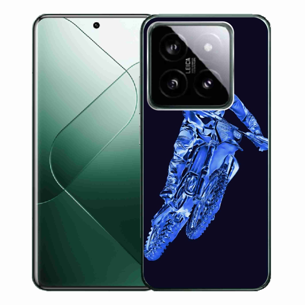 Gelový kryt mmCase na Xiaomi 14 Pro - motocross 1