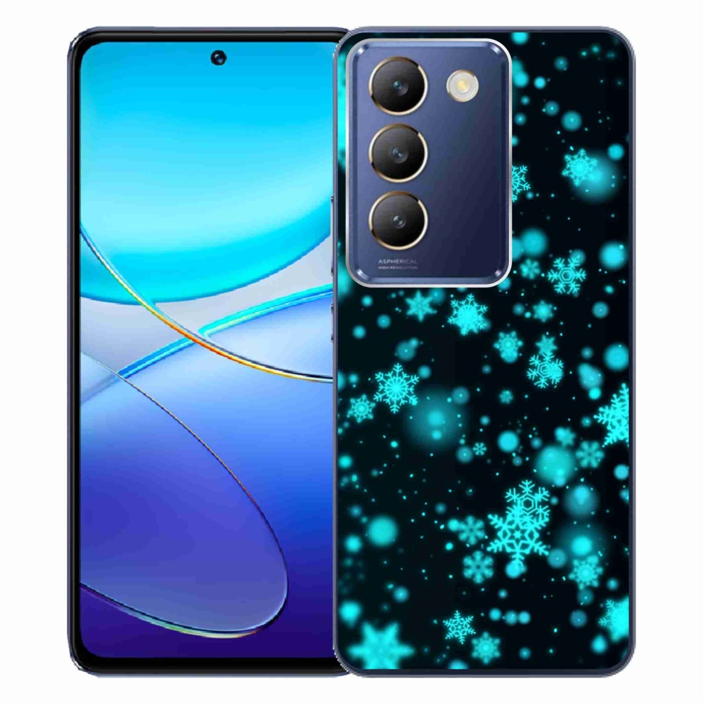 Gelový kryt mmCase na Vivo V40 SE 4G/5G - sněhové vločky 1