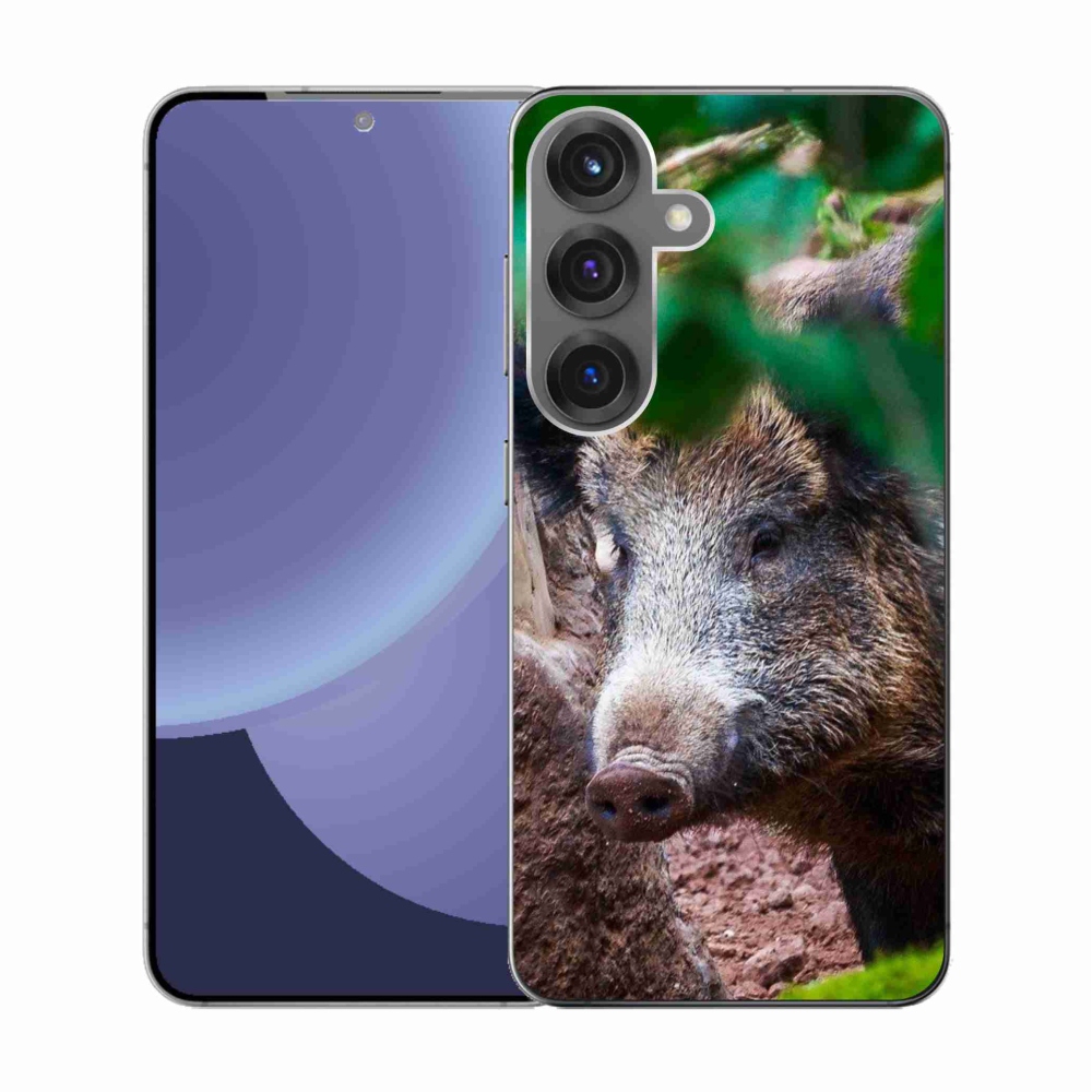 Gelový kryt mmCase na Samsung Galaxy S25 - divoké prase