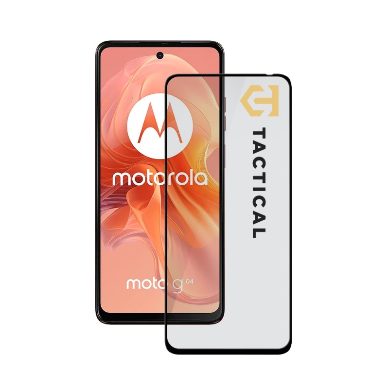 Tactical Glass Shield 5D sklo pro Motorola G04 Black 