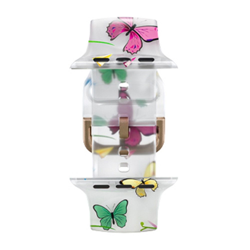 Patte silikonový řemínek na Apple Watch Ultra/Ultra 2 49mm/SE/SE 2022/2023 44mm/9/8/7 45mm/6/5/4 44mm/3/2/1 42 mm - vzor A