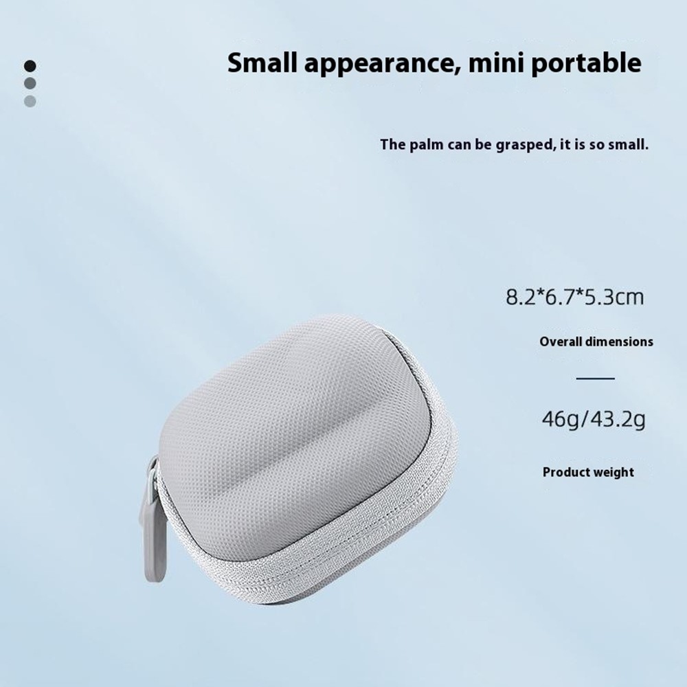 BRDRC ochranné pouzdro s karabinou pro Insta360 GO 3S / GO 3 - šedé