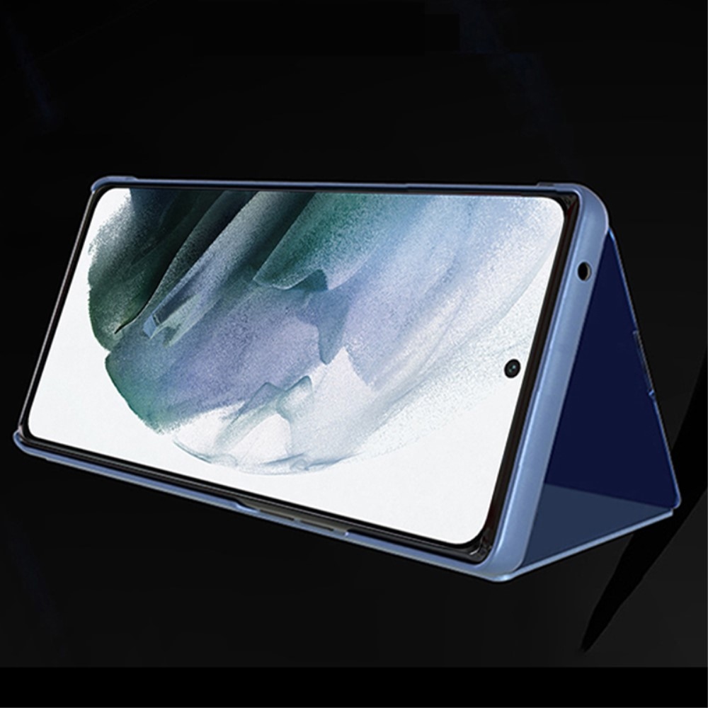 Clear zavírací kryt s průhledným předkem na Samsung Galaxy S24 Ultra - modrý