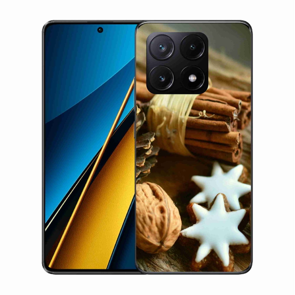 Gelový kryt mmCase na Xiaomi Poco X6 Pro 5G - skořice a perníčky