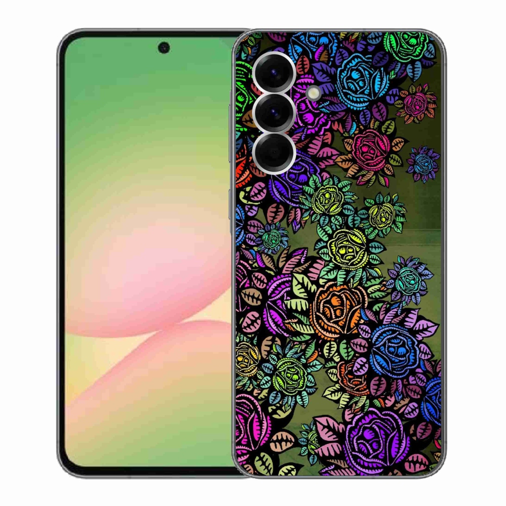 Gelový kryt mmCase na Samsung Galaxy A56 5G - květiny 6