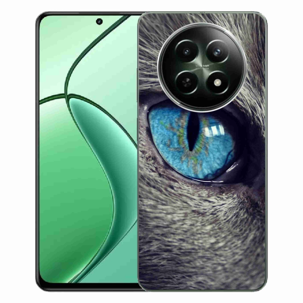 Gelový kryt mmCase na Realme 12 5G/12x 5G - modré kočičí oko