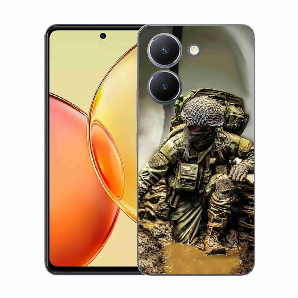 Gelový kryt mmCase na Vivo Y36 - voják
