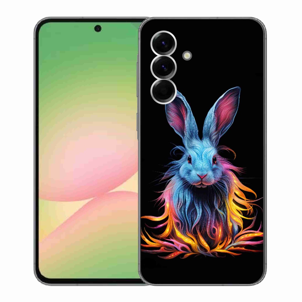Gelový kryt mmCase na Samsung Galaxy A56 5G - abstraktní zajíc